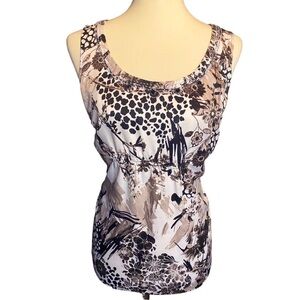 Ann Taylor Jeweled Neckline Blouse